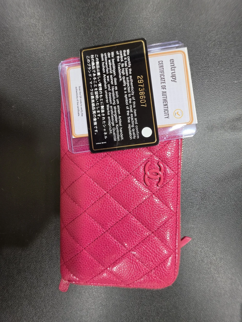 CHANEL pink quilted